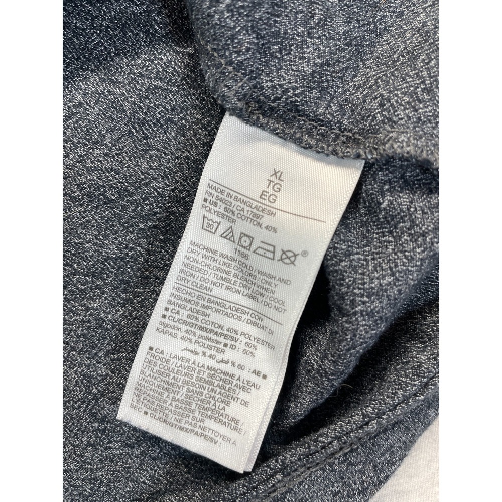 Old Navy Soft Washed T Shirt Mens XL Heather Charcoal Gray Cotton Crew Neck - Picture 12 of 14